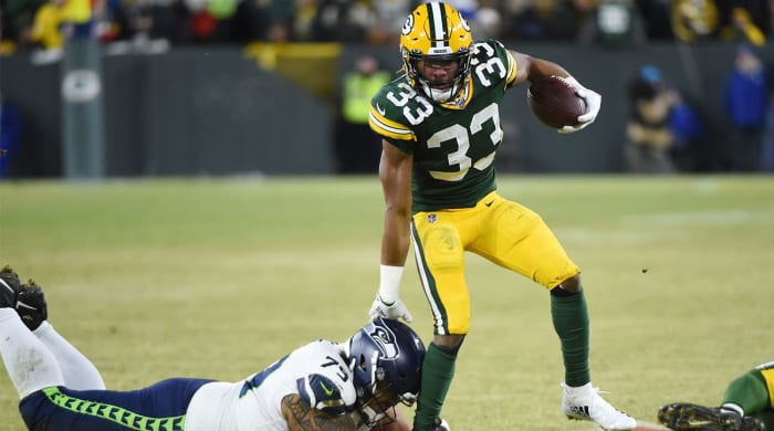 Aaron Jones Packers Seahawks